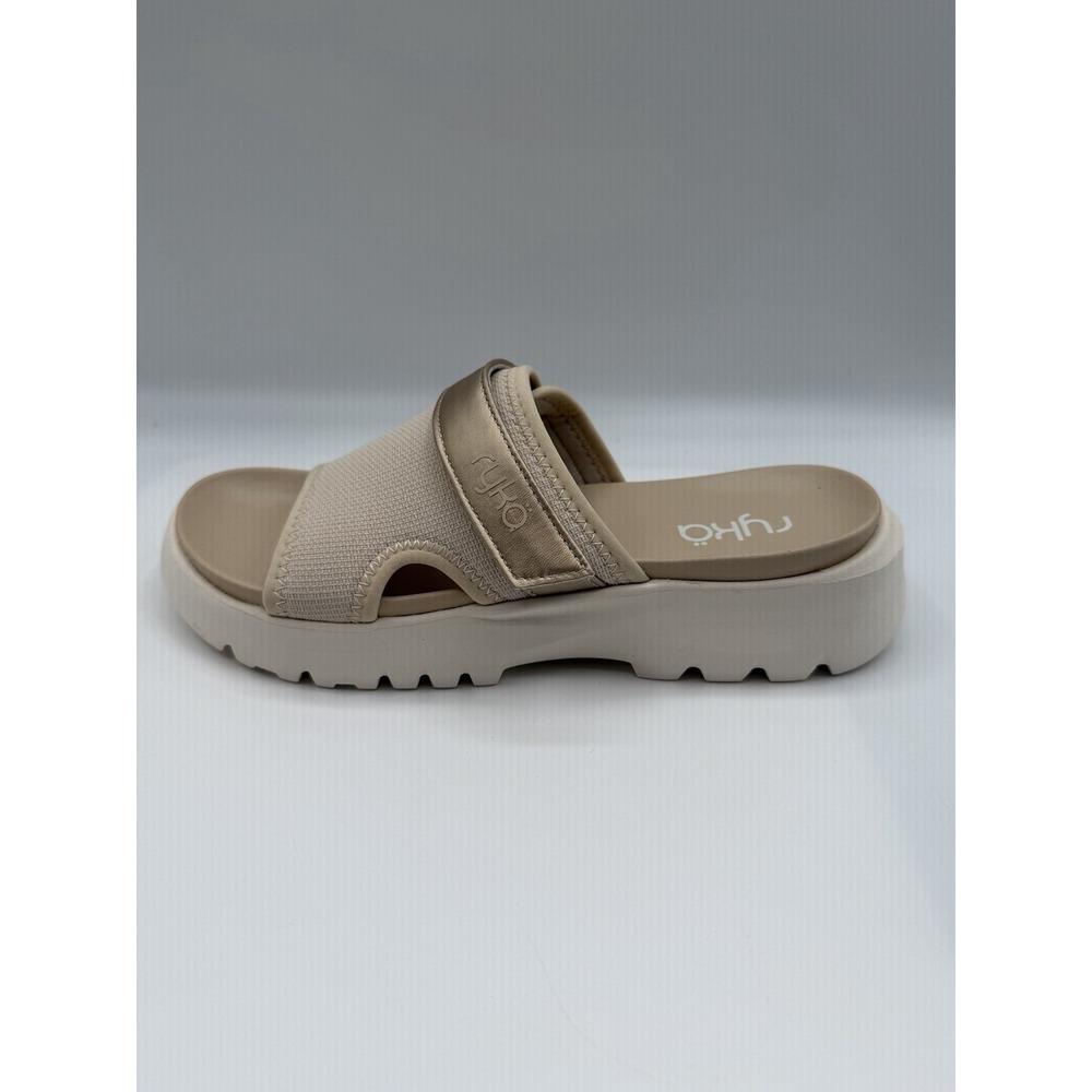 Ryka Brilliant Slip On Slide Sandals, Women's 5 M, EU 35,Tapioca Beige,ActivFoam